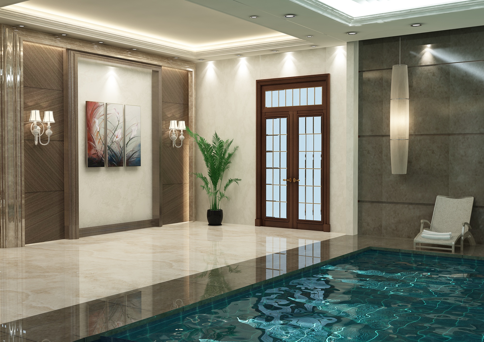Basement Swimming Pool Entrance